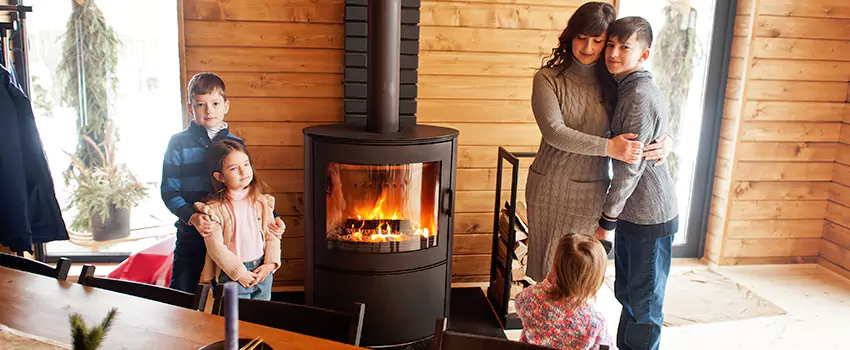 Morso Cast Iron Fireplace Insert Installation in Westbrook, Maine