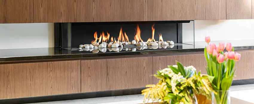 Double-height Fireplace Design Refurbishment in Westbrook, Maine